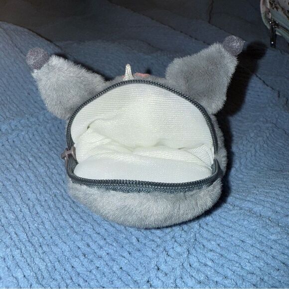 Sanrio Kuromi Plushy Pouch with zipper at top, no tags or packaging. - Picture 3 of 6